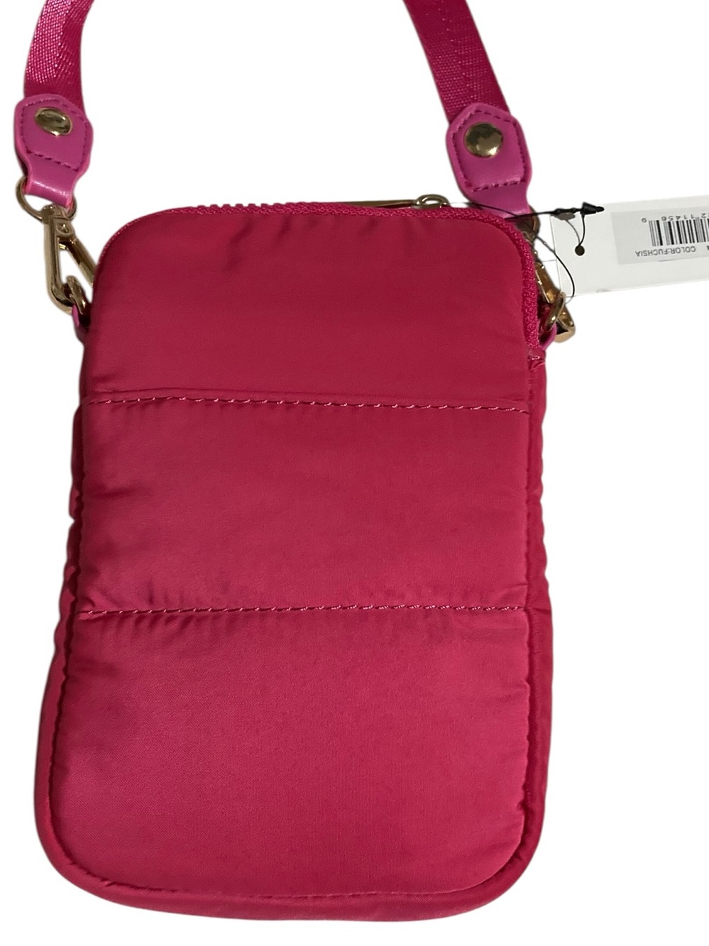 Sondra Roberts Hot Pink Two-Tone Crossbody Phone Pouch - Picture 3 of 6